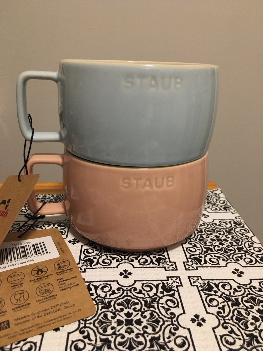 NWT Set of Two Staub Ceramic Mug 16.9 fl oz  | 500 ml